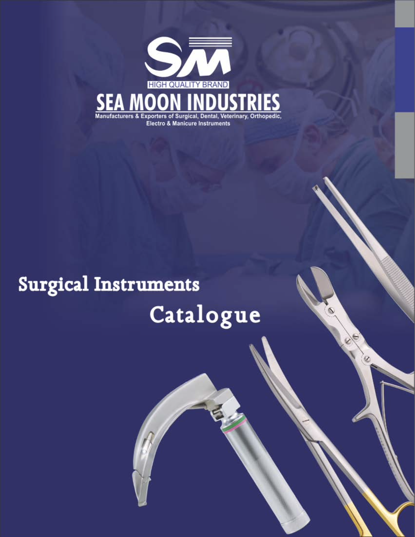 Surgical instruments catalogue cover